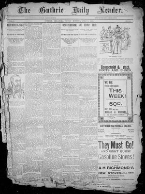 Primary view of object titled 'The Guthrie Daily Leader. (Guthrie, Okla.), Vol. 2, No. 158, Ed. 1, Friday, June 8, 1894'.