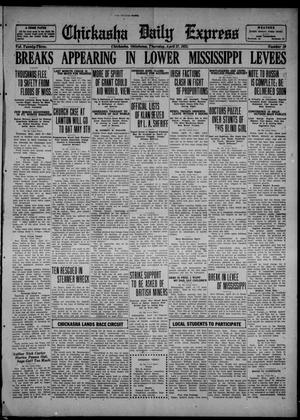 Primary view of object titled 'Chickasha Daily Express (Chickasha, Okla.), Vol. 23, No. 10, Ed. 1 Thursday, April 27, 1922'.