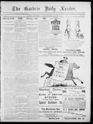 Primary view of object titled 'The Guthrie Daily Leader. (Guthrie, Okla.), Vol. 5, No. 48, Ed. 1, Sunday, January 27, 1895'.