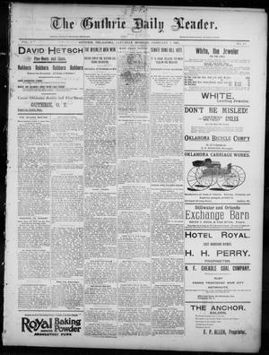 Primary view of object titled 'The Guthrie Daily Leader. (Guthrie, Okla.), Vol. 7, No. 44, Ed. 1, Saturday, February 1, 1896'.