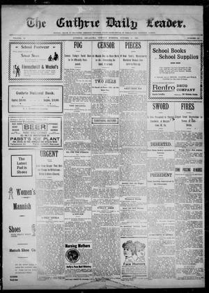 Primary view of object titled 'The Guthrie Daily Leader. (Guthrie, Okla.), Vol. 14, No. 112, Ed. 1, Tuesday, October 10, 1899'.
