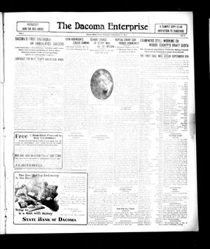 Primary view of object titled 'The Dacoma Enterprise (Dacoma, Okla.), Vol. 6, No. 16, Ed. 1 Friday, August 17, 1917'.