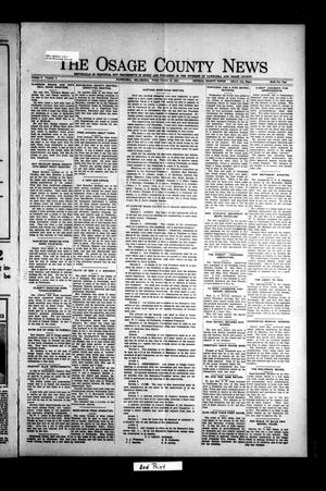 Primary view of object titled 'The Osage County News (Pawhuska, Okla.), Vol. 9, No. 8, Ed. 1 Friday, October 21, 1921'.