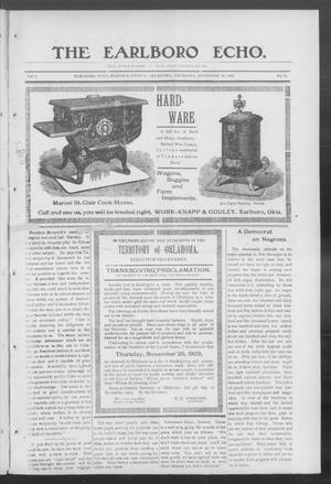 The Earlboro Echo. (Earlboro, Okla.), Vol. 1, No. 20, Ed. 1 Thursday, November 19, 1903