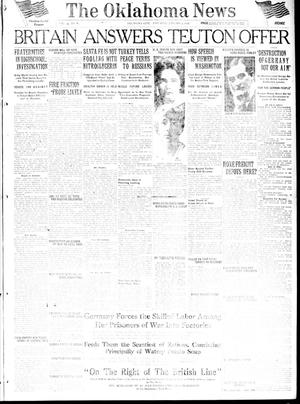 Primary view of object titled 'The Oklahoma News (Oklahoma City, Okla.), Vol. 12, No. 85, Ed. 1 Saturday, January 5, 1918'.