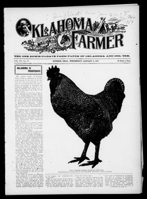 Primary view of object titled 'Oklahoma Farmer (Guthrie, Okla.), Vol. 15, No. 36, Ed. 1 Wednesday, January 2, 1907'.