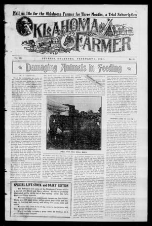 Primary view of Oklahoma Farmer (Guthrie, Okla.), Vol. 20, No. 23, Ed. 1 Wednesday, February 1, 1911
