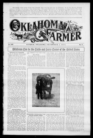 Primary view of Oklahoma Farmer (Guthrie, Okla.), Vol. 21, No. 17, Ed. 1 Friday, December 1, 1911