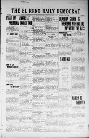 Primary view of object titled 'The El Reno Daily Democrat (El Reno, Okla.), Vol. 33, No. 7, Ed. 1 Thursday, September 13, 1923'.