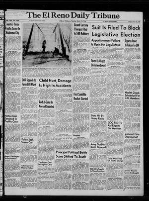 Primary view of object titled 'The El Reno Daily Tribune (El Reno, Okla.), Vol. 64, No. 321, Ed. 1 Tuesday, March 13, 1956'.