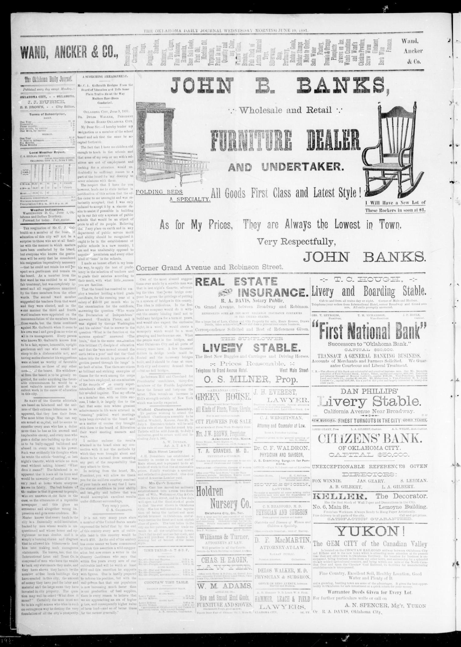 Oklahoma Daily Journal (Oklahoma City, Okla.), Vol. 2, No. 216, Ed. 1 Wednesday, June 10, 1891
                                                
                                                    [Sequence #]: 2 of 4
                                                