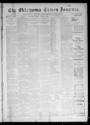 Primary view of object titled 'The Oklahoma Times Journal. (Oklahoma City, Okla. Terr.), Vol. 6, No. 188, Ed. 1 Monday, January 28, 1895'.