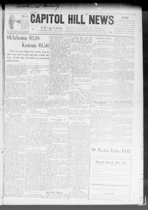 Primary view of object titled 'Capitol Hill News (Capitol Hill, Okla.), Vol. 3, No. 52, Ed. 1 Saturday, September 19, 1908'.