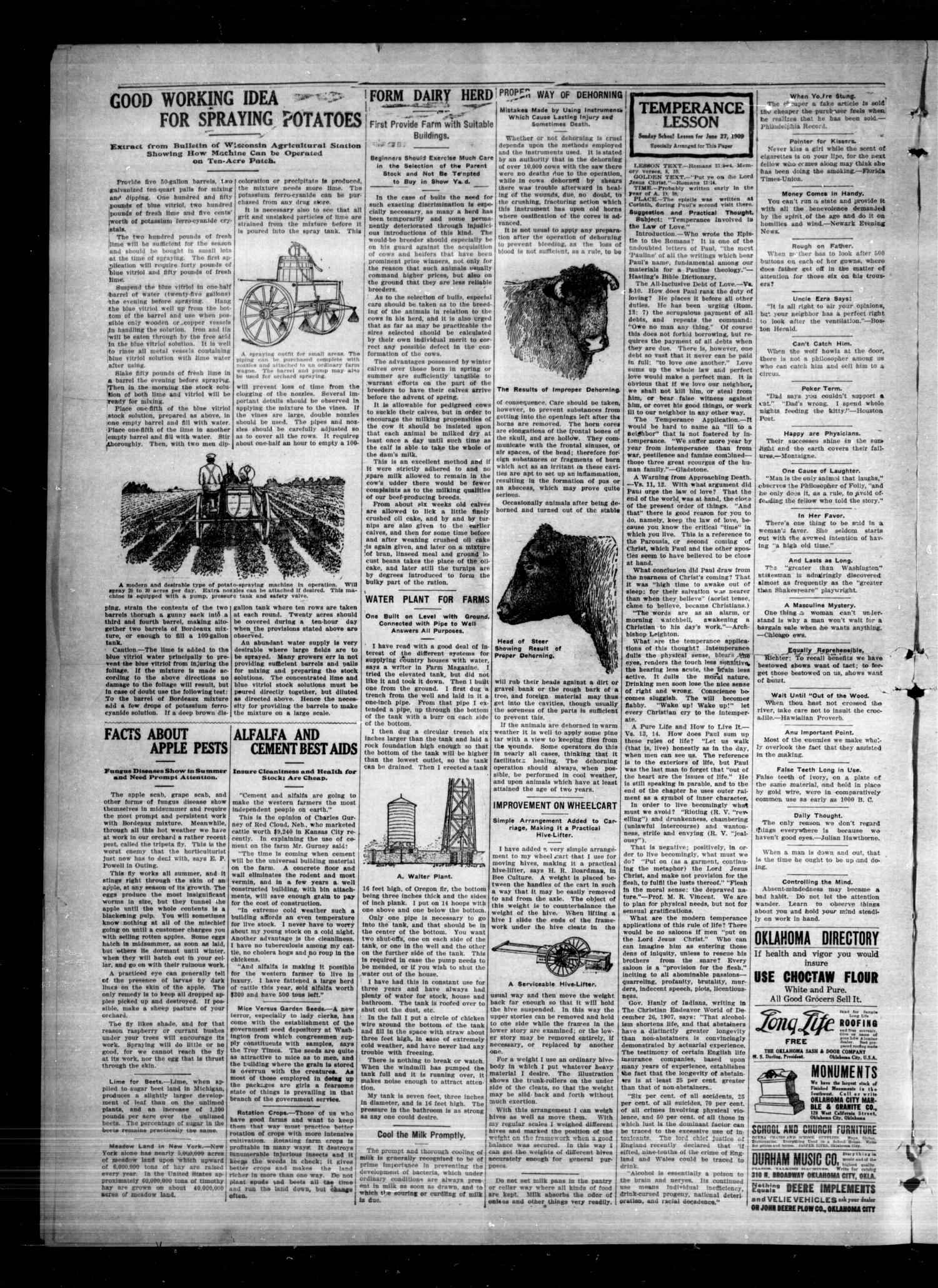The Spencer Siftings (Spencer, Okla.), Vol. 2, No. 14, Ed. 1 Saturday, June 26, 1909
                                                
                                                    [Sequence #]: 2 of 8
                                                