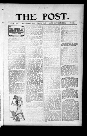 Primary view of object titled 'The Post. (Buffalo, Okla. Terr.), Vol. 3, No. 29, Ed. 1 Friday, December 27, 1907'.