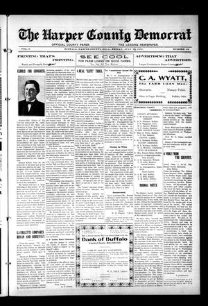 Primary view of object titled 'The Harper County Democrat (Buffalo, Okla.), Vol. 6, No. 14, Ed. 1 Friday, July 26, 1912'.