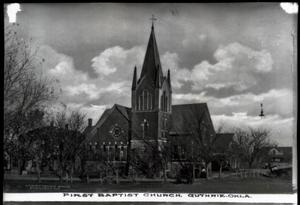 Primary view of object titled 'First Baptist Church in Guthrie, Oklahoma'.