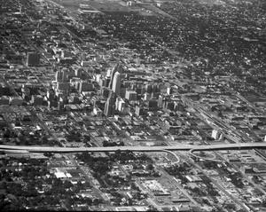 Primary view of object titled 'Aerial View of Downtown Oklahoma City'.