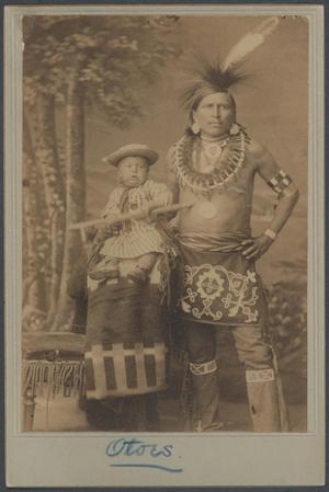 Primary view of object titled 'Otoe Man and Child'.
