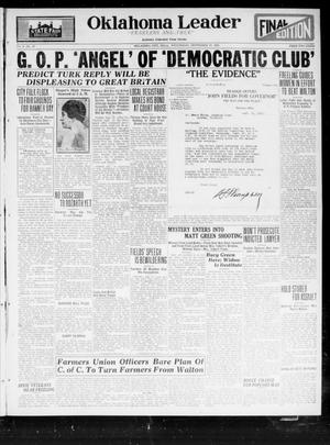 Oklahoma Leader (Oklahoma City, Okla.), Vol. 3, No. 37, Ed. 1 Wednesday, September 27, 1922