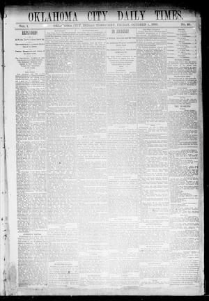 Oklahoma City Daily Times. (Oklahoma City, Indian Terr.), Vol. 1, No. 83, Ed. 1 Friday, October 4, 1889