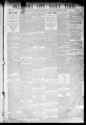 Oklahoma City Daily Times. (Oklahoma City, Indian Terr.), Vol. 1, No. 89, Ed. 1 Friday, October 11, 1889