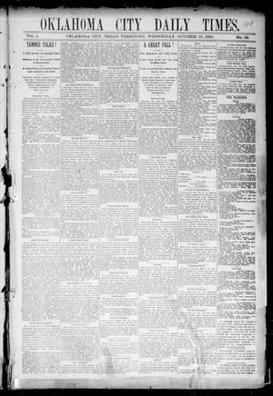 Oklahoma City Daily Times. (Oklahoma City, Indian Terr.), Vol. 1, No. 93, Ed. 1 Wednesday, October 16, 1889
