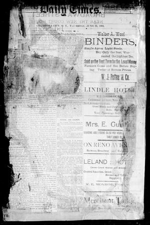 Daily Times. (Oklahoma City, Okla. Terr.), No. 270, Ed. 1 Thursday, June 11, 1891
