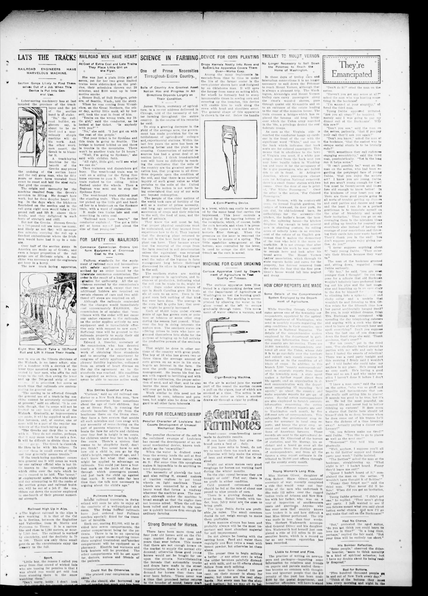 The Oklahoma Farmer and Laborer (Guthrie, Okla.), Vol. 2, No. 39, Ed. 1 Friday, January 6, 1911
                                                
                                                    [Sequence #]: 3 of 4
                                                