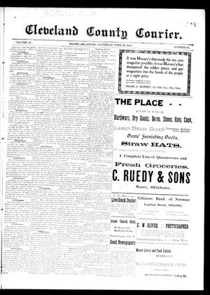Cleveland County Courier. (Moore, Okla.), Vol. 4, No. 20, Ed. 1 Saturday, June 13, 1896