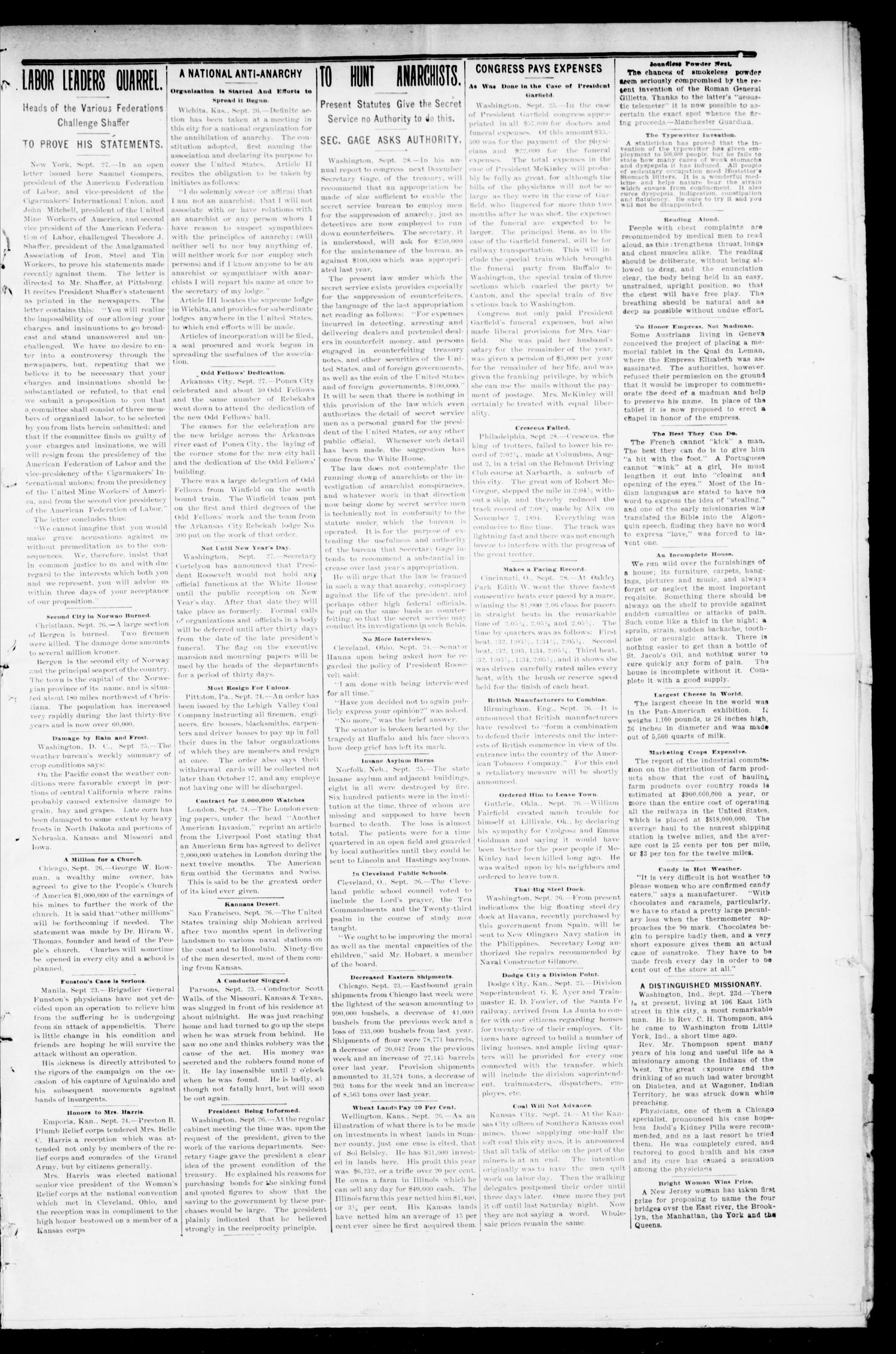 Cashion Advance. (Cashion, Okla.), Vol. 2, No. 17, Ed. 1 Thursday, October 3, 1901
                                                
                                                    [Sequence #]: 3 of 8
                                                