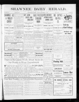 Shawnee Daily Herald. (Shawnee, Okla.), Vol. 14, No. 21, Ed. 1 Sunday, September 13, 1908