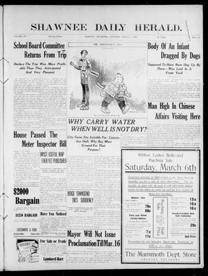 Shawnee Daily Herald. (Shawnee, Okla.), Vol. 14, No. 170, Ed. 1 Saturday, March 6, 1909