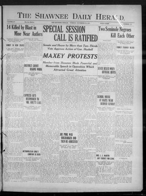 The Shawnee Daily Herald. (Shawnee, Okla.), Vol. 15, No. 111, Ed. 1 Tuesday, November 29, 1910