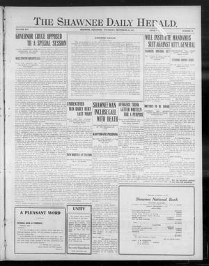 The Shawnee Daily Herald. (Shawnee, Okla.), Vol. 16, No. 66, Ed. 1 Thursday, September 28, 1911
