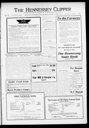 The Hennessey Clipper (Hennessey, Okla.), Vol. 25, No. 47, Ed. 1 Thursday, April 29, 1915