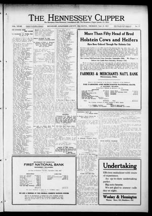 The Hennessey Clipper (Hennessey, Okla.), Vol. 28, No. 17, Ed. 1 Thursday, September 20, 1917