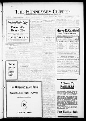 The Hennessey Clipper (Hennessey, Okla.), Vol. 29, No. 37, Ed. 1 Thursday, February 20, 1919