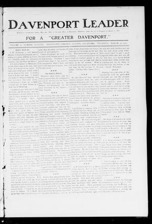 Davenport Leader (Davenport, Okla.), Vol. 1, No. 48, Ed. 1 Thursday, March 30, 1905