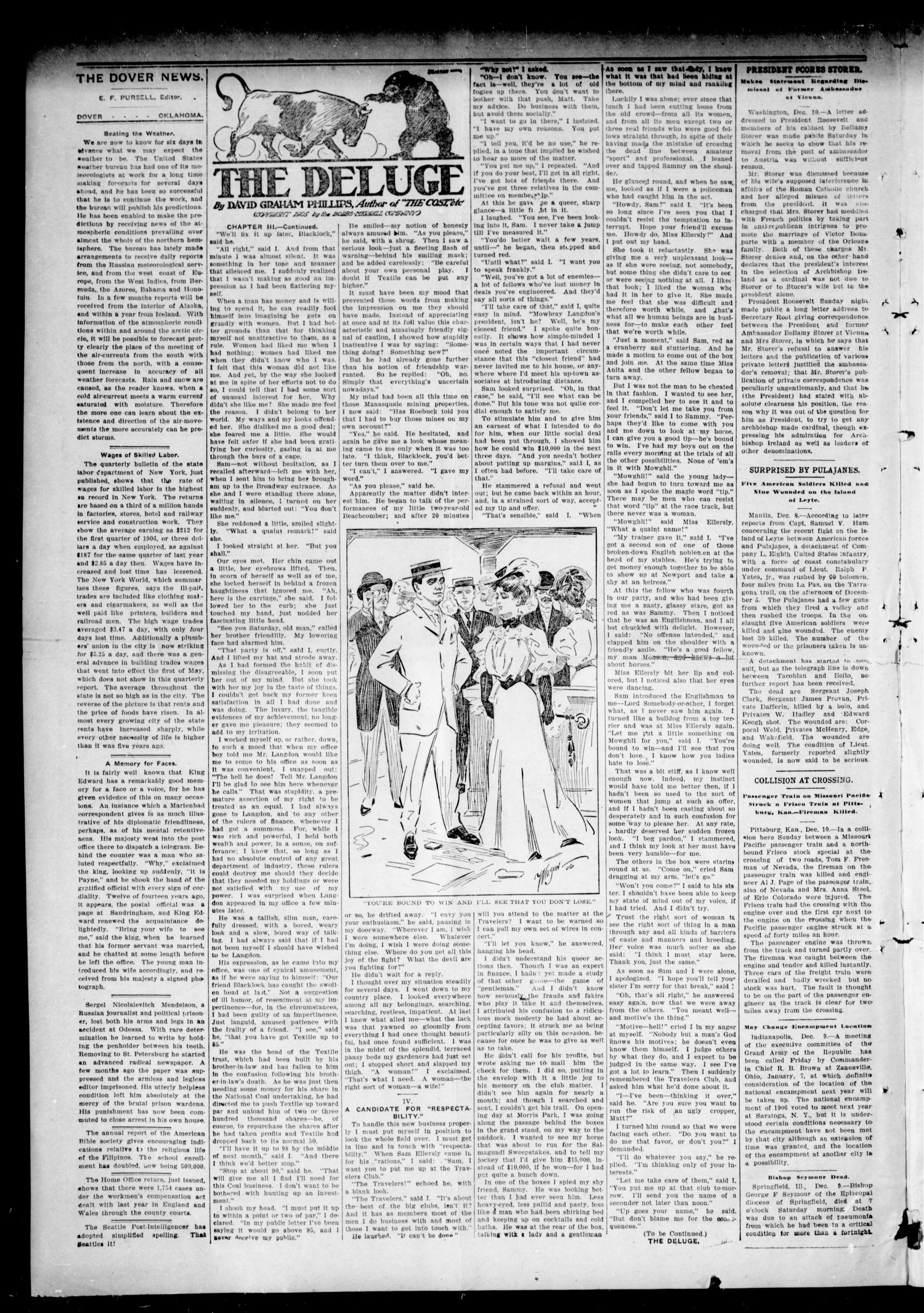 The Dover News. (Dover, Okla.), Vol. 6, No. 42, Ed. 1 Thursday, December 13, 1906
                                                
                                                    [Sequence #]: 2 of 4
                                                