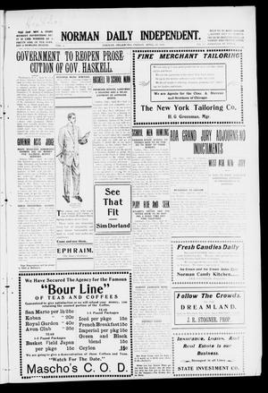 Norman Daily Independent. (Norman, Okla.), Vol. 1, No. 101, Ed. 1 Friday, April 30, 1909