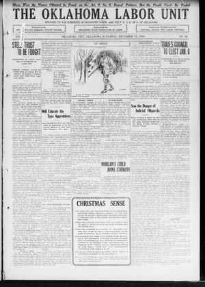 The Oklahoma Labor Unit (Oklahoma City, Okla.), Vol. 2, No. 26, Ed. 1 Saturday, December 18, 1909