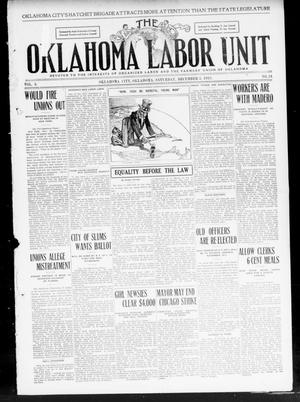 The Oklahoma Labor Unit (Oklahoma City, Okla.), Vol. 2, No. 24, Ed. 1 Saturday, December 3, 1910