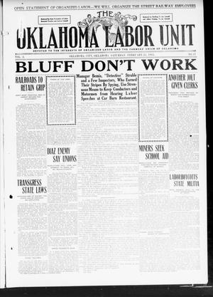 The Oklahoma Labor Unit (Oklahoma City, Okla.), Vol. 2, No. 37, Ed. 1 Saturday, February 25, 1911