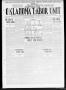 Thumbnail image of item number 1 in: 'The Oklahoma Labor Unit (Oklahoma City, Okla.), Vol. 2, No. 42, Ed. 1 Saturday, April 1, 1911'.
