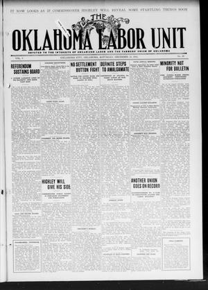 The Oklahoma Labor Unit (Oklahoma City, Okla.), Vol. 3, No. 29, Ed. 1 Saturday, December 23, 1911