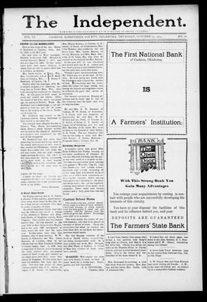 The Independent. (Cashion, Okla.), Vol. 6, No. 26, Ed. 1 Thursday, October 30, 1913
