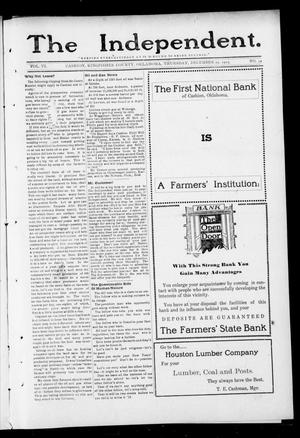 The Independent. (Cashion, Okla.), Vol. 6, No. 34, Ed. 1 Thursday, December 25, 1913
