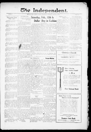 The Independent. (Cashion, Okla.), Vol. 13, No. 40, Ed. 1 Thursday, February 10, 1921