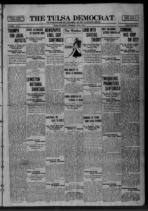 Primary view of object titled 'The Tulsa Democrat. (Tulsa, Okla.), Vol. 5, No. 16, Ed. 1 Thursday, June 3, 1909'.